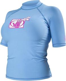 img 2 attached to Stay Protected and Stylish with Body Glove 13210W Women's Basic Fitted Short Arm Rashguard
