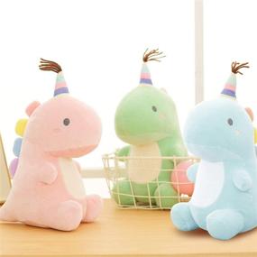 img 3 attached to 🦕 Dinosaur Plush Toys - Cute and Soft Stuffed Animal Toy for Kids - Perfect Gift Idea for Birthdays - A-blueblue