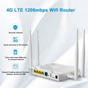 img 3 attached to 📶 Wiflyer WE1326-KC 4G LTE Router: High-Speed 1200Mbps Wireless Router with SIM Card Slot, TF Card, and USB Port - T-Mobile and AT&T Compatible (Not for Verizon)