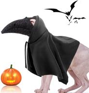 🐕 rypet dog halloween plague doctor bird mask costume - spooky beak doctor mask and cloak pet costume for dogs and cats logo