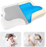 🌙 valinks contour memory foam pillow with gel - cervical pillow for neck pain relief, ideal for side, back & stomach sleepers, perfect orthopedic sleeping pillow for toddler kids logo