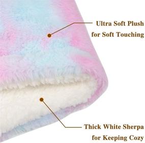 img 2 attached to 🔌 Electric Heating Blanket Throw - Plush & Sherpa, 50" x 60" Full Body Warmth, 3 Heat Levels & 2-Hour Auto Off, Overheat Protection, Machine Washable, Home Office Use, Pink