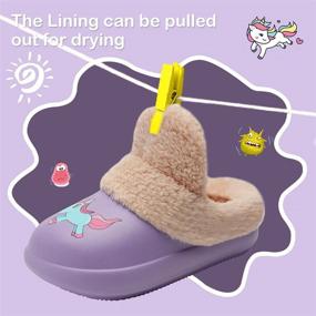 img 1 attached to 👧 Boys & Girls Slippers Kids Lightweight Non-Slip House Bedroom Shoes Indoor Outdoor 30 Boys' Shoes and Slippers