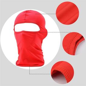 img 1 attached to 🎭 Versatile Sunland Lycra Fabrics Ski Face Mask for Motorcycle, Cycling, Bike, Bandana, Hiking, Skateboard, and Balaclava