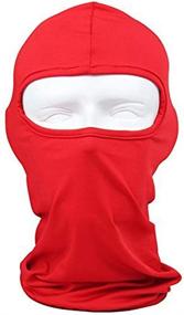 img 4 attached to 🎭 Versatile Sunland Lycra Fabrics Ski Face Mask for Motorcycle, Cycling, Bike, Bandana, Hiking, Skateboard, and Balaclava