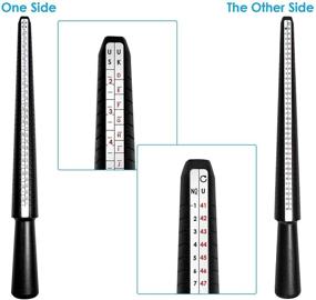 img 3 attached to 📏 Ring Sizer Measuring Tool Set: US UK Ring Mandrel, Stick, Gauge & Belts - Find Your Perfect Size (4PCS)