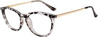 storycoast vintage cat eye blue light blocking glasses for women: stylish tr90 lightweight eyeglasses with uv400 protection (cream leopard frame) logo