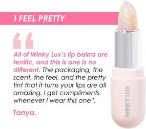 img 2 attached to Winky Lux Glimmer Balm: Color-Changing Pink Tinted pH Lip Balm with Vitamin E, All-Day Moisture and Subtle Glittery Gloss (Unicorn), 0.13 Oz