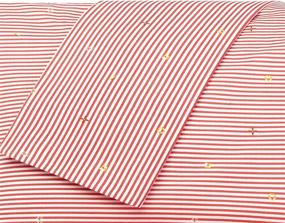 img 1 attached to Nautica Stripes Cotton Rich Sheet Pinstripe