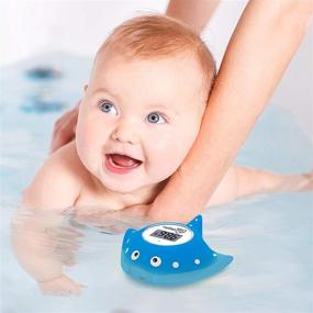 img 3 attached to 🐘 Elepho eFloat Digital Baby Thermometer: Accurate Water & Room Temperature Monitor, Kid-Friendly Bath Toy; Waterproof Device Emits Alerts for Hot or Cold Baths (Blue)