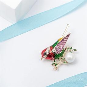 img 3 attached to 🐦 Bird-inspired Szxc Jewelry Collection: Unique Custom Accessories, Wedding Brooches, Pin Jewelry – Perfect Gifts for Women and Teen Girls