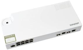 img 1 attached to 🔀 QNAP QSW-M2108-2C, 8-Port 2.5Gbps Management Switch with 2 Port 10Gbps SFP+ / NBASE-T Combo. Effortless web-based management.