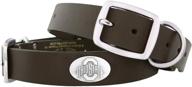 zep pro buckeyes leather concho collar logo