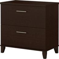 🗄️ bush furniture somerset 2 drawer lateral file cabinet - mocha cherry: stylish and functional storage solution логотип