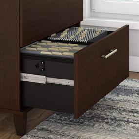 img 1 attached to 🗄️ Bush Furniture Somerset 2 Drawer Lateral File Cabinet - Mocha Cherry: Stylish and Functional Storage Solution