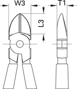 img 1 attached to GEDORE 8314 125 TL Side Cutter