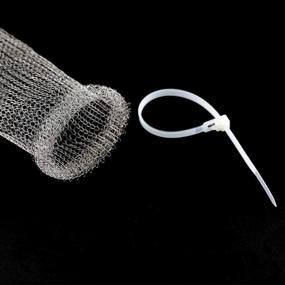 img 1 attached to SUNHE 40 Pack Lint Traps for Washing Machine - Laundry Mesh Washer Hose Filter with 40 Cable Ties