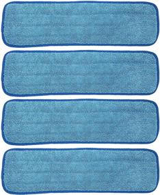 img 4 attached to 🧹 Xanitize 18 inch Microfiber Replacement Mop Pad - Ultimate Cleaning Refills (4-Pack)