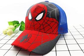 img 2 attached to 🕷️ Spider Toddler Baseball Adjustable Snapback: The Perfect Boys' Accessory!