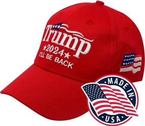 img 2 attached to 🧢 Donald Trump Hat 2024: Made in USA MAGA Keep America Great Camo Baseball Cap - Adjustable Sizing for Better Fit