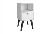 🏙️ contemporary white mid-century 1-drawer end table/side table from manhattan comfort's abisko collection logo