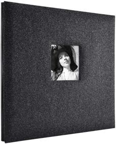 img 3 attached to 📚 MCS MBI Black Diamond Glitter Scrapbook Album: Perfect for 12x12 Inch Pages (860133)