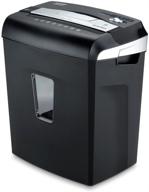📄 aurora jam-free au1040xa 10-sheet cross-cut paper and credit card shredder, black and silver logo