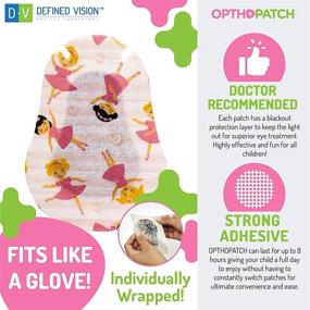 img 1 attached to Girls' Pack of 100 Series I Adhesive Eye Patches for Super Sensitive Infants