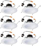 upgrade your lighting with lt560wh6930r 6pk retrofit downlight recessed integrated - brighten up your space! logo