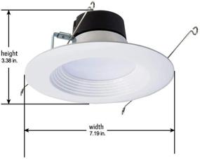 img 2 attached to Upgrade Your Lighting with LT560WH6930R 6PK Retrofit Downlight Recessed Integrated - Brighten Up Your Space!