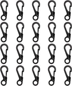 img 1 attached to 🎒 Enhance Your Backpack with Mini Skater's 20PCS Mini Hanging Buckle Spring Backpack Clasps Metal Hook!