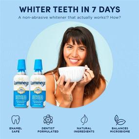 img 1 attached to 🦷 Lumineux Oral Essentials Ополаскивание для отбеливания зубов в упаковке по 2 штуки - Быстродействующее, не вызывает чувствительности, натуральные ингредиенты, разработано стоматологами - Белоснежные зубы всего за 7 дней!