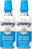 🦷 lumineux oral essentials teeth whitening mouthwash 2 pack - fast acting, sensitivity free, natural ingredients, dentist formulated - get whiter teeth in just 7 days! logo
