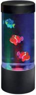lightahead led mini desktop fantasy fish lamp: color changing 🐠 aquarium mood lamp and sensory synthetic fish tank - an excellent gift logo