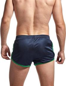 img 2 attached to 💪 AIMPACT Men's Sexy Side Split Mesh Booty Shorts - 3 Inch for Workout and Running