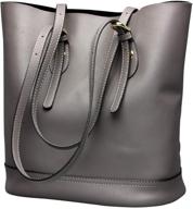 spacious genuine leather shoulder handbag for women - perfect capacity women's handbags & wallets logo