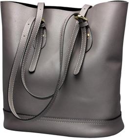 img 4 attached to Spacious Genuine Leather Shoulder Handbag for Women - Perfect Capacity Women's Handbags & Wallets