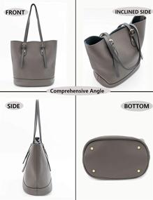 img 1 attached to Spacious Genuine Leather Shoulder Handbag for Women - Perfect Capacity Women's Handbags & Wallets