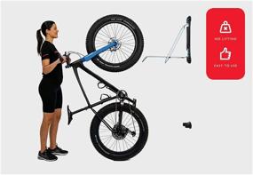 img 2 attached to 🚲 Steadyrack Fat Rack - Space-Saving Wall Mounted Bike Rack Storage - Ideal for Home, Garage, or Bike Park - 2 Pack