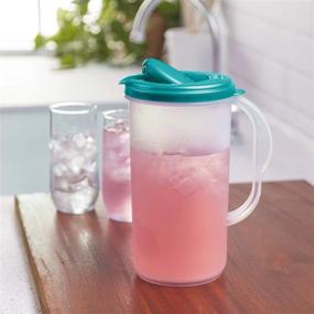 img 4 attached to 🍶 Sterilite 2 Quart Round Pitcher Set of 6 (Color May Vary)