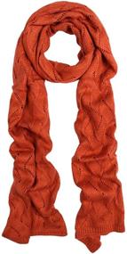 img 2 attached to 🧣 High-Quality Winter Flame Knit Scarf