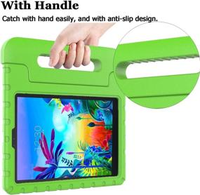 img 2 attached to JSUSOU Case for LG G Pad 5 10.1 FHD 2019 - Heavy Duty Rugged Shockproof Kids Friendly Light Weight Convertible Handle Stand Protective Case Cover for LG G Pad 5 10.1 inch (Model LM-T600/ LM-T605) - Green