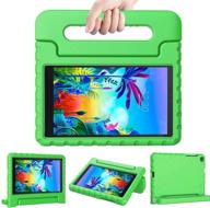 jsusou case for lg g pad 5 10.1 fhd 2019 - heavy duty rugged shockproof kids friendly light weight convertible handle stand protective case cover for lg g pad 5 10.1 inch (model lm-t600/ lm-t605) - green logo