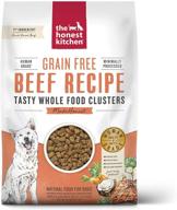 🐶 the honest kitchen whole food clusters: human grade dry dog food with cage free chicken, turkey, and ranch raised beef logo