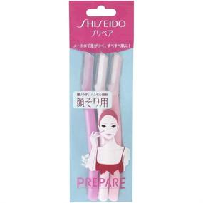 img 4 attached to 💆 SHISEIDO 3 Piece Facial Razor Set - Large Size (Japan Import) for Effective Prepping