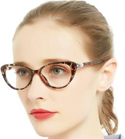 img 4 attached to 👓 OCCI CHIARI Stylish Reading Glasses Cateye Reader - Spring Hinge - Available in 1.0 to 6.0 Strengths