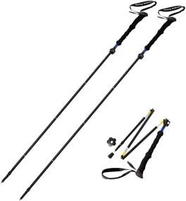 img 4 attached to 🏔️ Sterling Endurance Trekking Poles - Collapsible Hiking Poles for All Terrain (Buy 1 or 2 Poles)