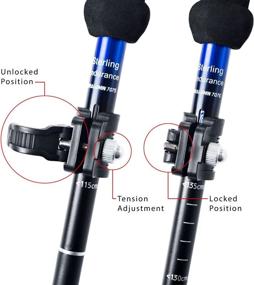 img 3 attached to 🏔️ Sterling Endurance Trekking Poles - Collapsible Hiking Poles for All Terrain (Buy 1 or 2 Poles)