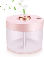 jpodream cool mist humidifier: mini 780ml baby and bedroom humidifier with night light - rose gold logo