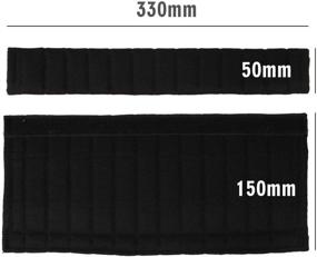 img 3 attached to Black 13-Inch Car Seat Belt Pad Cover Kit for Improved Comfort and Safety - Shoulder Strap Pad for Car or Bag